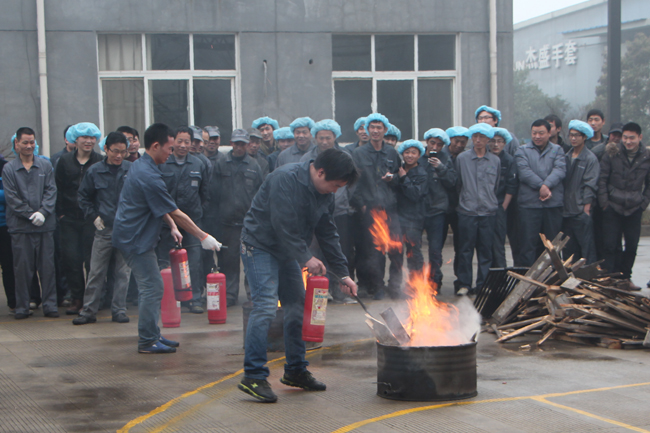 JAYSUN GLOVE organize fire drill